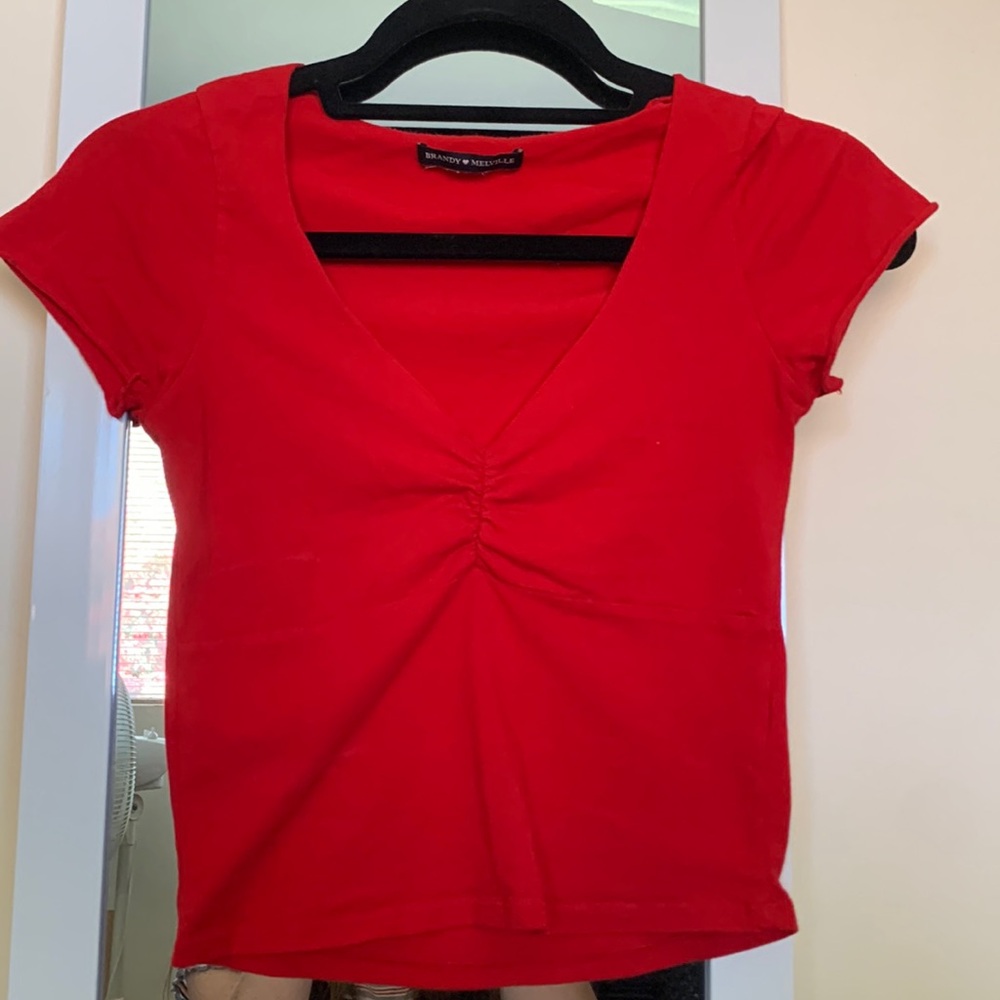 red Brandy Melville Gina top
